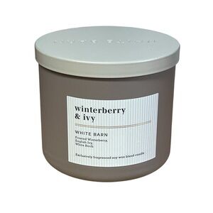 Bath & Body Works White Barn Winterberry & Ivy 3-Wick Candle